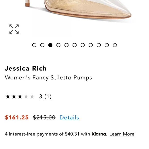 NEW Jessica Rich NUDE leather and polyurethane stiletto pumps - Picture 10 of 11